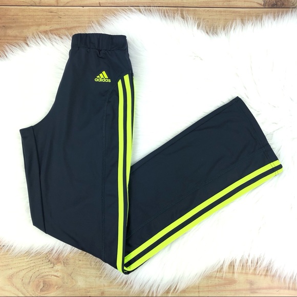 adidas Other - ADIDAS | Black & Neon Climalite Performance Pants